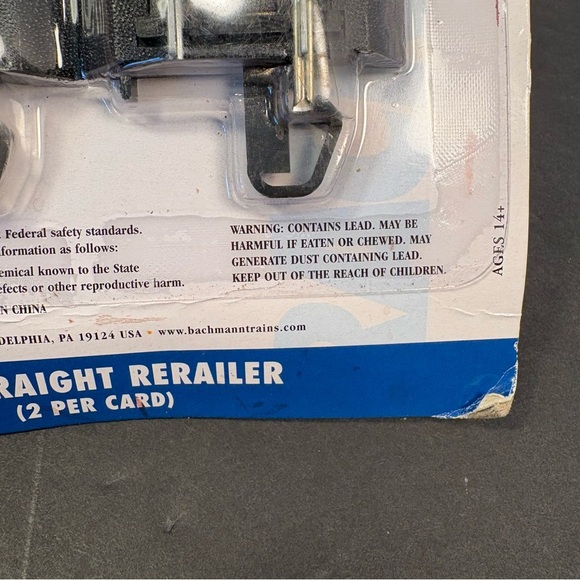 Bachmann E-Z Track System 9" Straight Rerailer Track 2 in Card Model Trains - Picture 5 of 5